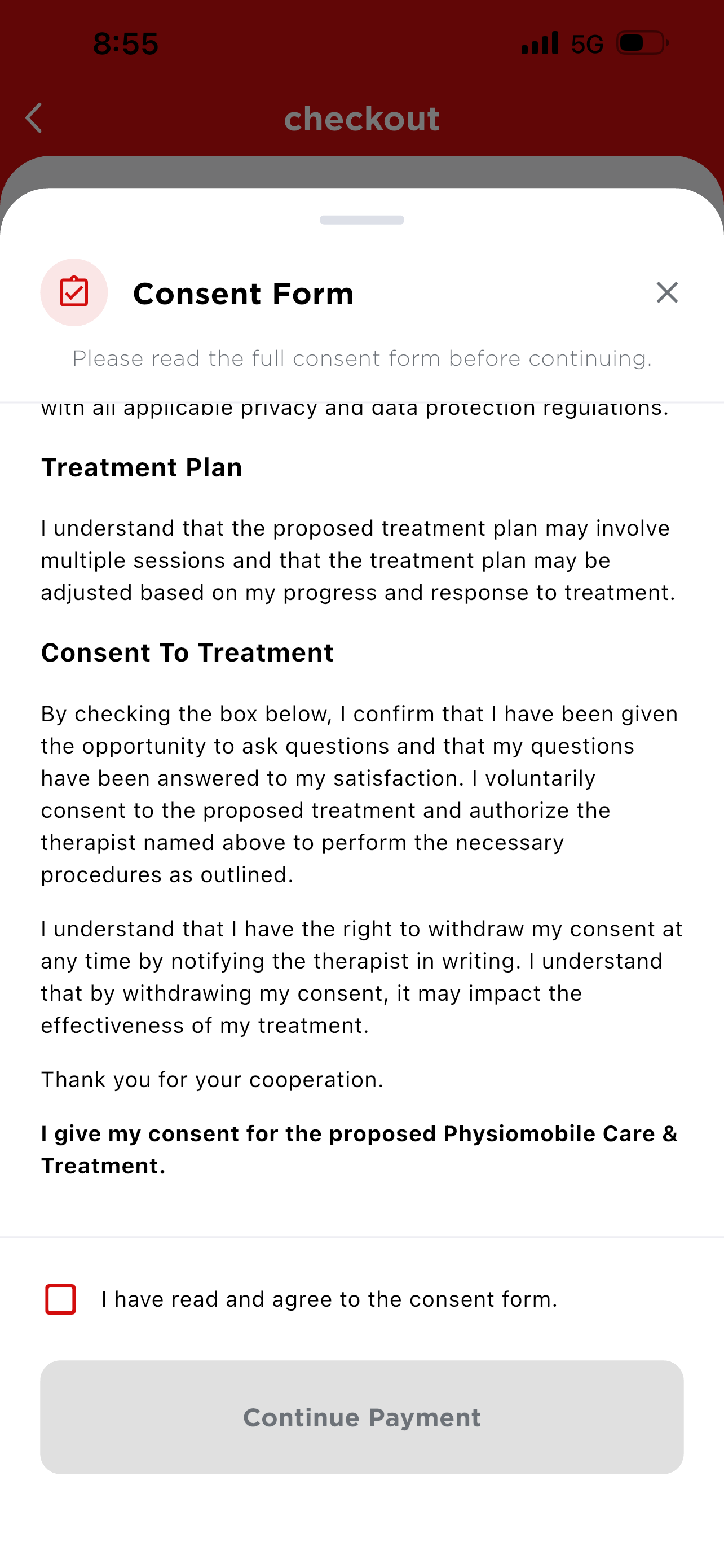 Consent form